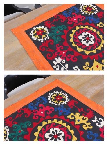 Uzbek Embroidery Wall Hanging 32.28" x 32.28" VINTAGE FAST Shipment 14536 - Picture 3 of 10