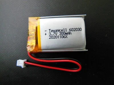 Lipo Akku 300mAh 3.7V 602030 Stecker PH 1.25 Bosch Intuvia