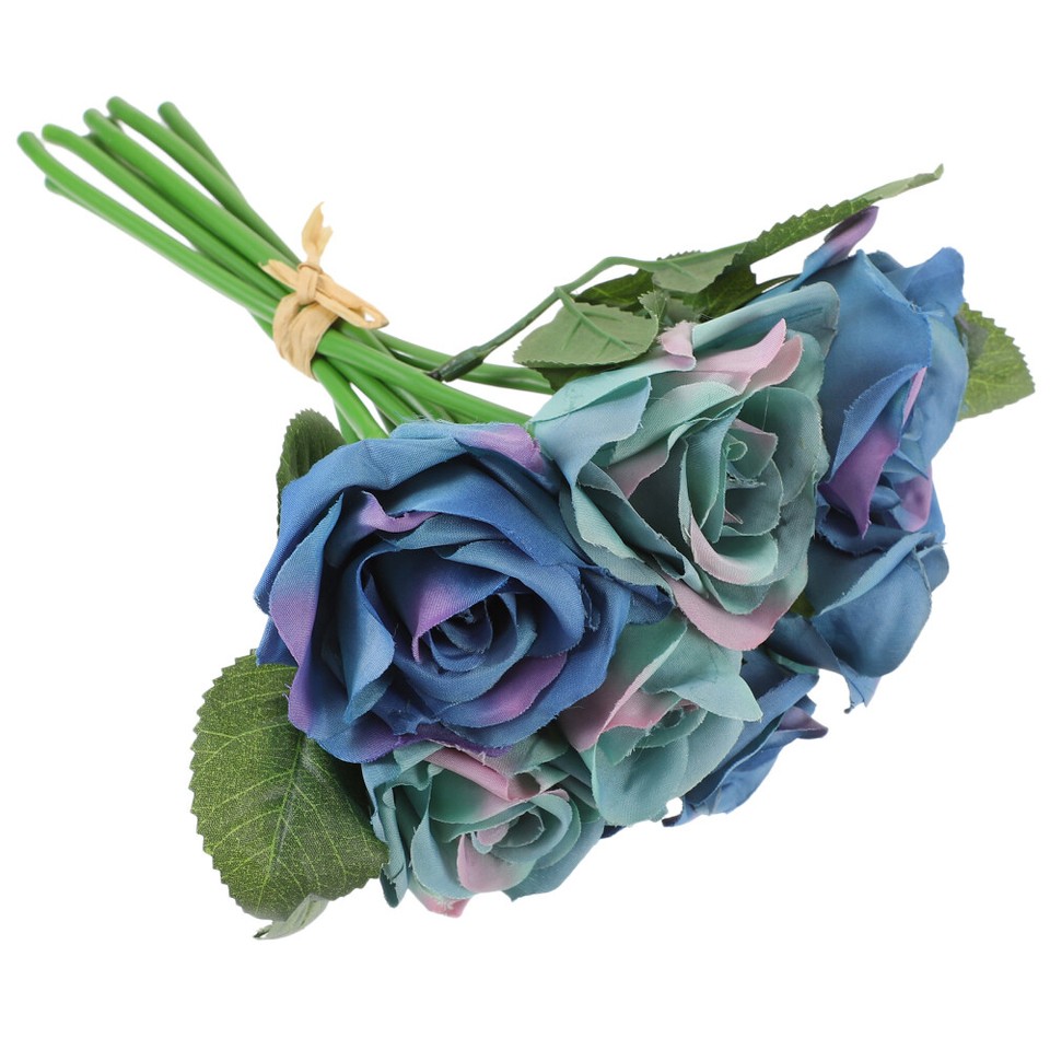 Artificial Rose Bouquet Fake Flowers Real Touch Silk Bridal Faux