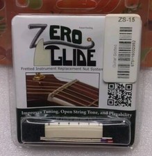 NEW Gold Tone Zero Glide Replacement Slotted Nut For Guitar - ZS-15