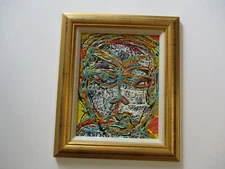 TSS PAINTING CONTEMPORARY MODERNIST  AMERICAN ABSTRACT PORTRAIT EXPRESSIONIST