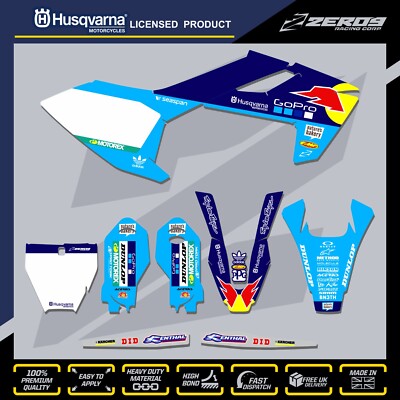 HUSQVARNA 85 MOTOCROSS GRAFIK MX GRAFIK KIT AUFKLEBER STICKER TC 85 PRO G B/BL