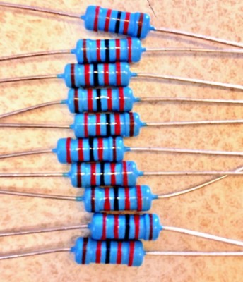 10 PCS 2Watt  Metal Film Resistors 2W Resistor 1% YOU CHOOSE VALUE 