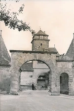 GERMANY c. 1940 - Rothenburg Gate Fortifications Tower Bridge - DIV8390