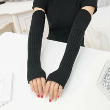 Women's Arm Warmers for Cable Knit Warm Winter Sleeve Fingerless Fashion Gloves