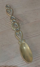 Large  loving spoon in brass 10 inches long