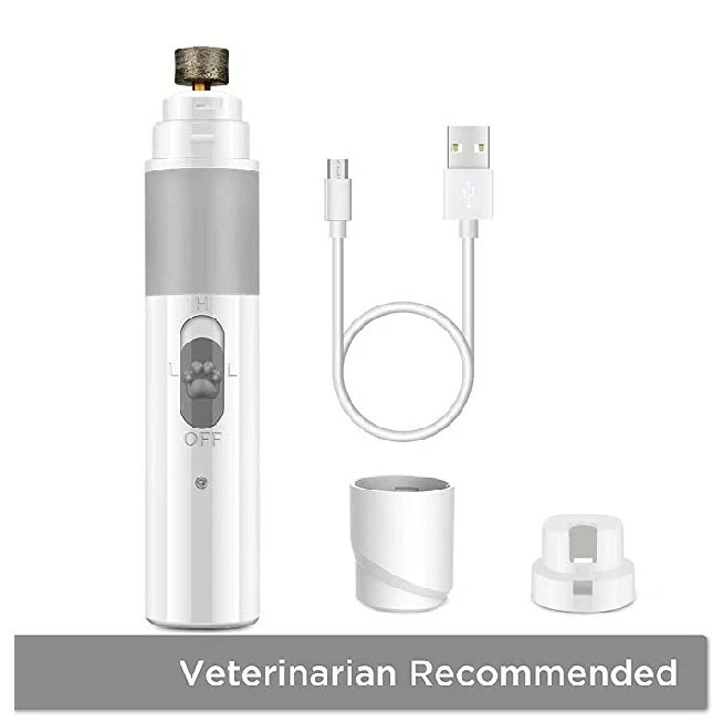 Denformy Dog Nail Grinder,Electric Rechargeable Pet Nail Trimmer,Upgraded Extra