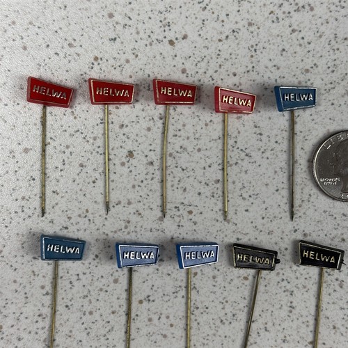Lot of 10 Helwa Wafers Dutch VTG Stick Pin Badge Pins #49392 - Picture 2 of 6