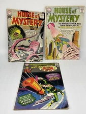 House of Mystery DC Comics Vintage 1961 1964 1967 LOT of 3 Comic Books
