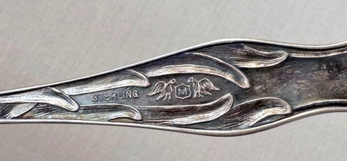 BALTIMORE, MD Sterling Silber Souvenir Löffel Bäcker Manchester Narzisse; A616 - Bild 5 von 5