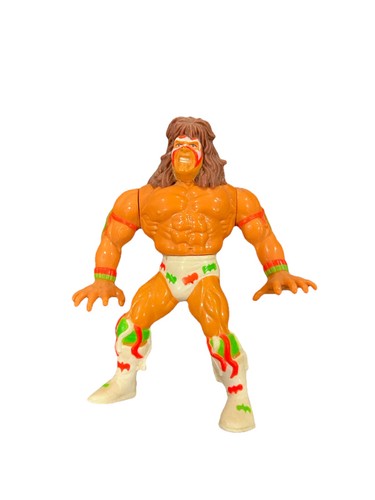 HASBRO VINTAGE WWF ULTIMATE WARRIOR WRESTLING ACTI...