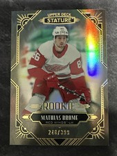 2020-21 Upper Deck Stature Rookie 130 Mathias Brome Detroit Red Wings