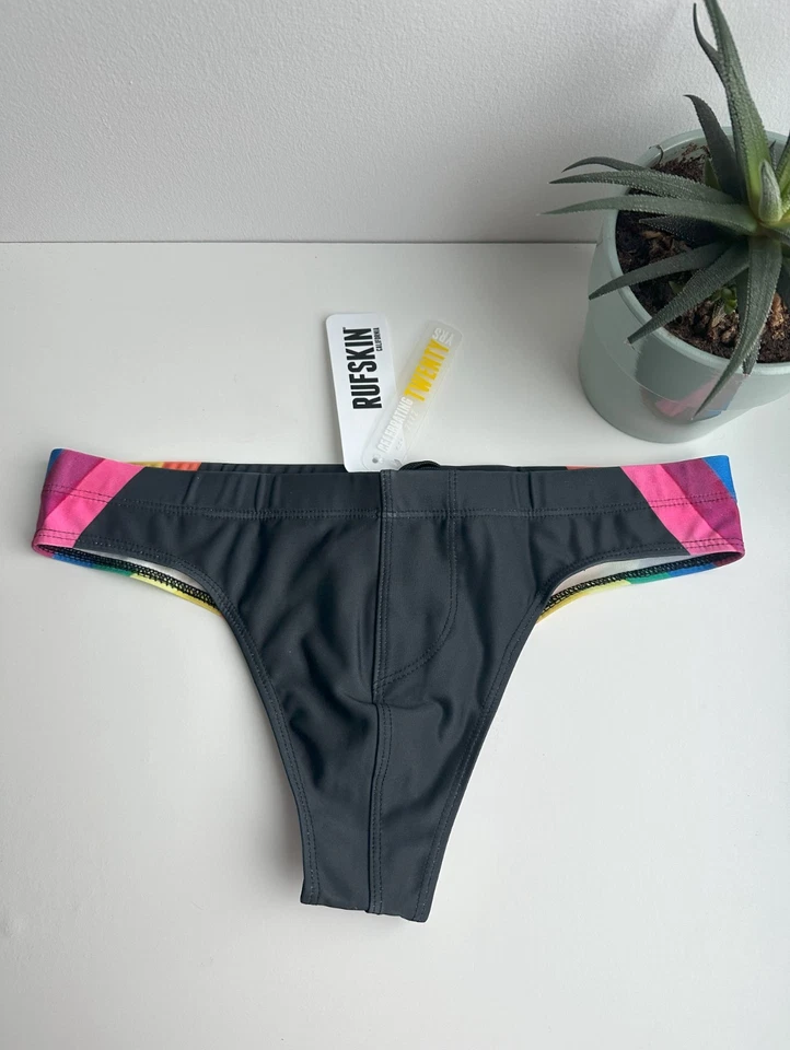 RUFSKIN - Calzoncillo de baño para hombre - Arco iris (M) Foto 3 de 4