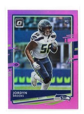Jordyn Brooks 2020 Donruss Optic Rated Rookie Pink Prizm RC #107 Seahawks