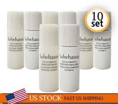 Sulwhasoo The Ultimate S Enriched Water 5ml(10pcs)+Enriched Emulsion 5ml(10pcs)