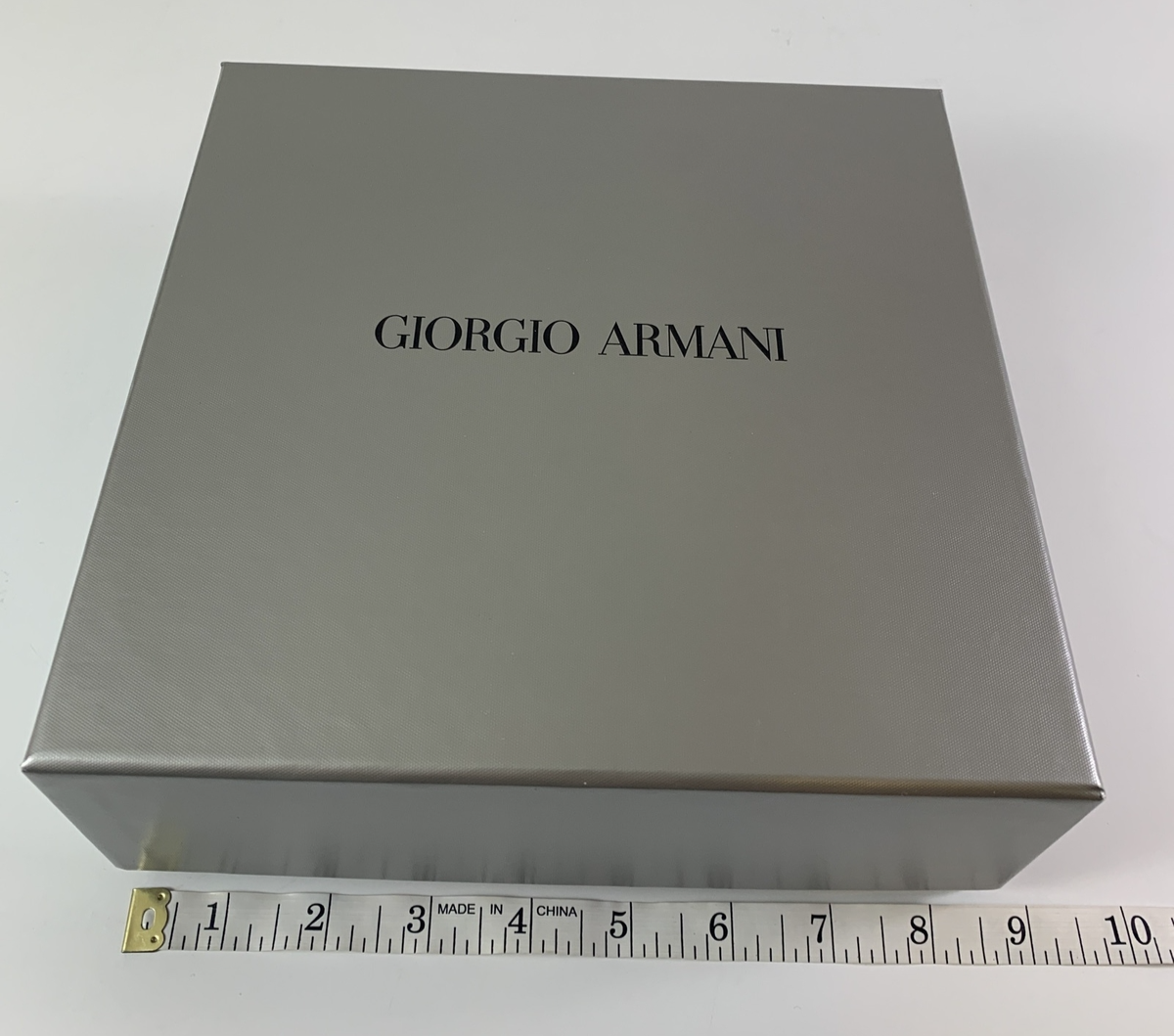 Giorgio Armani Gray Empty Gift Box Dimension 8.5” x 8.5