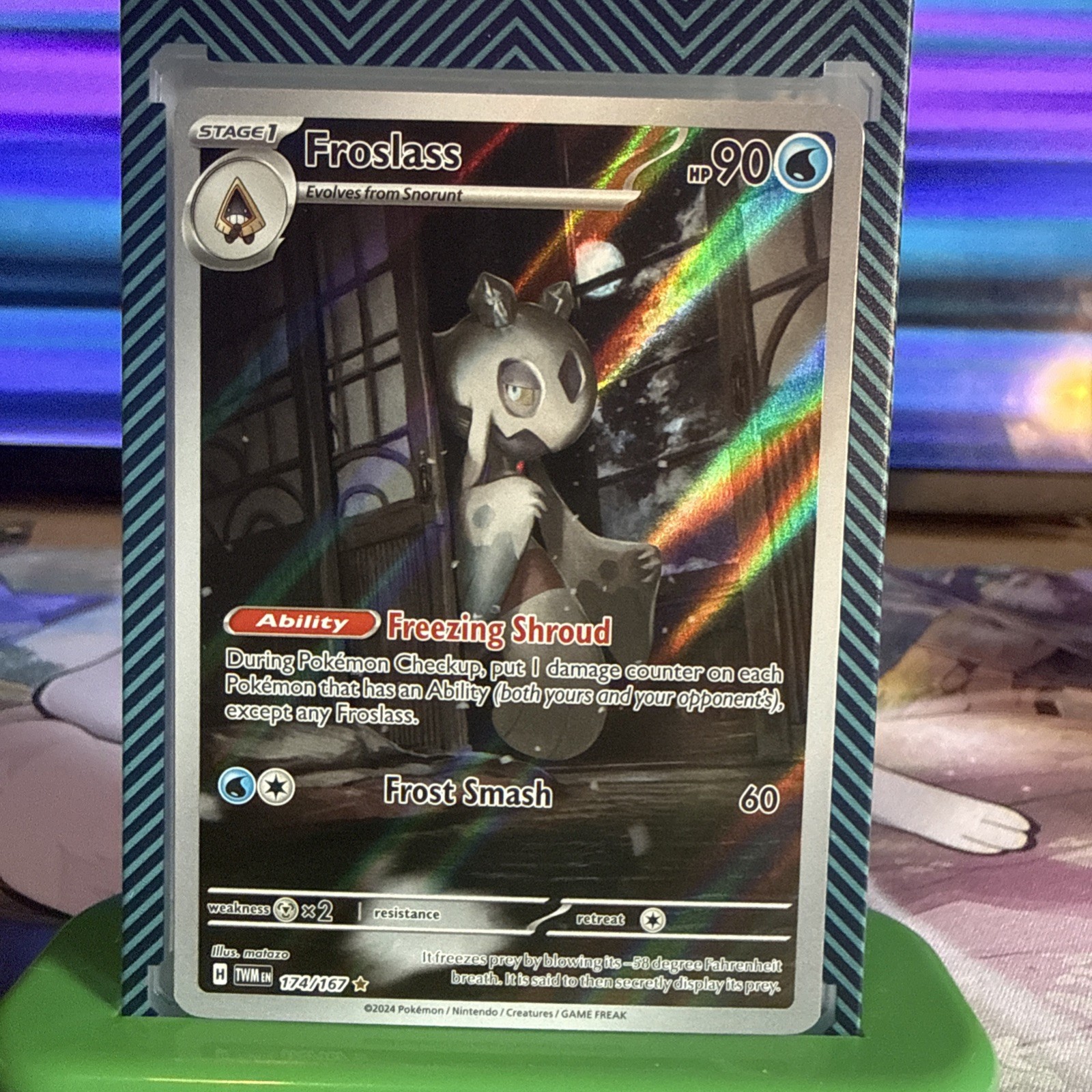 Froslass 174/167 Illustration Rare Twilight Masquerade Pokemon Holo LP
