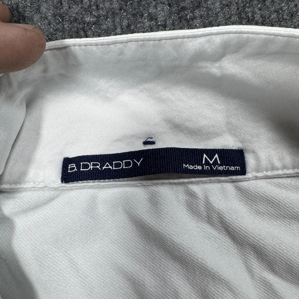 B Draddy Mens Pullover Medium White Streamsong Golf Quarter Zip Performance - Image 3 of 4