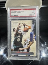 2003 Sports Illustrated for Kids LeBron James #264 PSA 9 Mint Rookie Card. rookie card picture