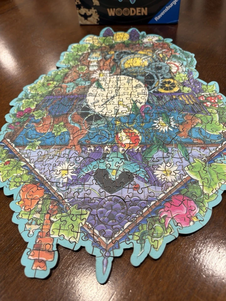 Ravensburger Wooden Puzzle Cuckoo Clock 300 Pieces Whimsy Shapes - Image 2 of 4