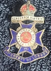 WW1 Era - 21st County of  London First Surrey Rifles Enamel Sweetheart Badge
