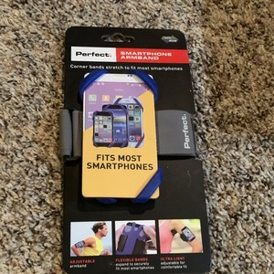 Perfect Adjustable Smartphone Armband Gray Flexible Ultra Light Latex Free