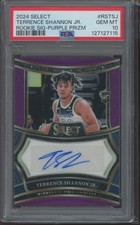 2024-25 Select Terrence Shannon Jr #RST-SJ RC Purple Prizm Auto /75 PSA 10