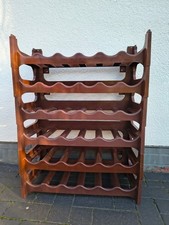 6x 6er Flaschenregal Weinregal stapelbar Kunststoff braun o dunkel- 60 x 14,5x28