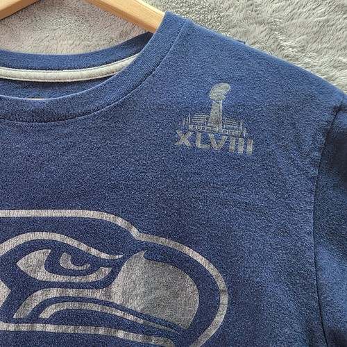 Nike Men's Seattle Seahawks Super Bowl 48 XLVIII CHAMPIONS T Shirt NFL size L - Picture 5 of 10