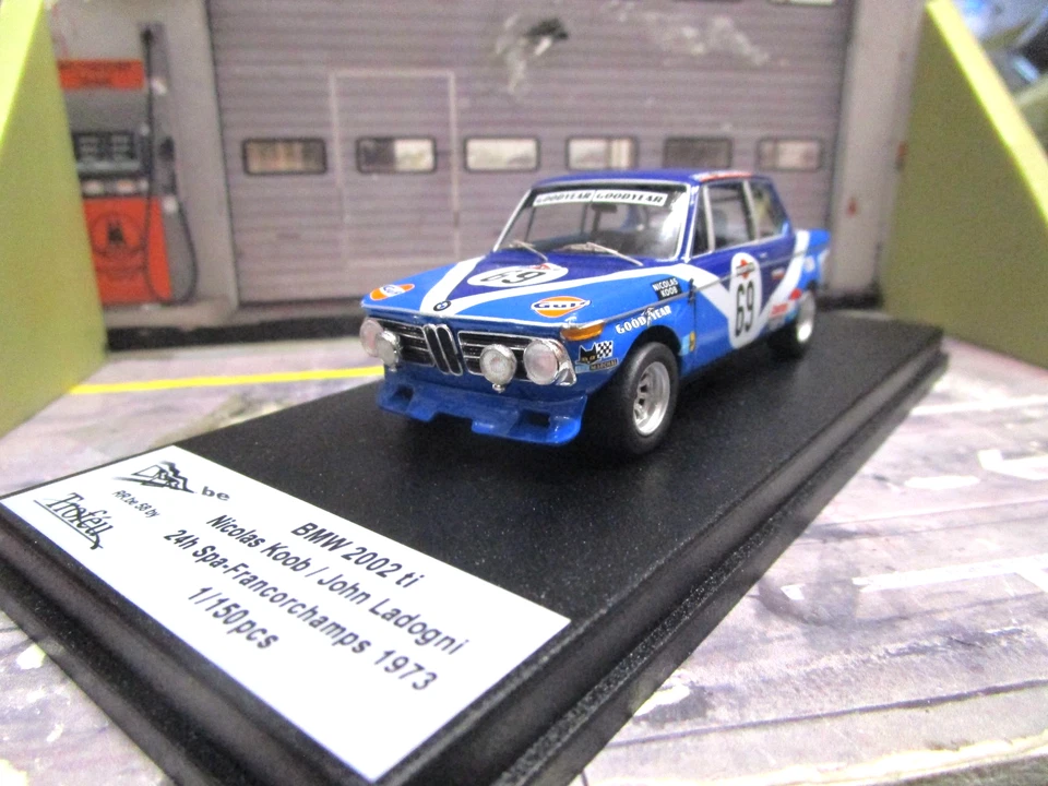 BMW 2002 tii 24h Spa 1973 #69 Koob Lagodny Gulf Castrol GTX Trofeu 1:43