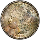 1887 Morgan Dollar PCGS MS-63 Gold Shield. Great looking colors on TrueView