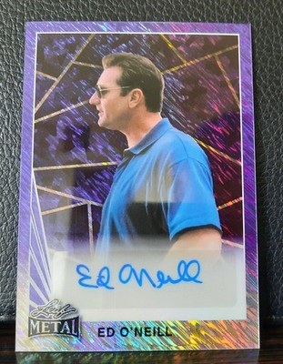 Ed O'Neill Al Bundy 2024 Leaf Collective Auto Autograph 1/1 Purple Shimmer 1/1