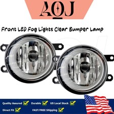 Pair Led Front Bumper Yellow Fog Light Lamp For Toyota 4runner 2010-2020