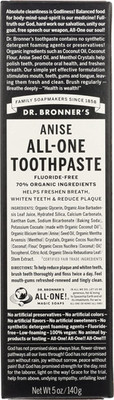 All-One Toothpaste Anise 5 Oz (Pack of 1)
