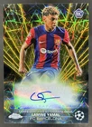 2023-24 Topps Chrome Lamine Yamal Black Lazer Auto RC Black/Gold Refractor #/50