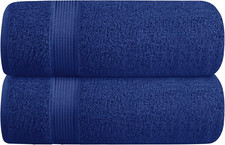 Cotton 2 Pack Oversized Bath Towel Set 28x55 inches, Large Bath Towels, Ultra Ab