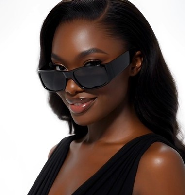 Sunglasses Women Rectangular Eyewear UV400 Sun Protection Shield Retro Female