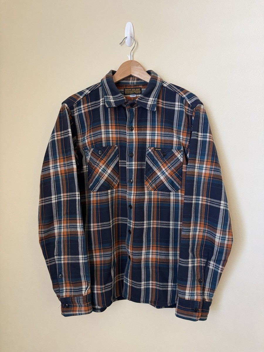 Iron Heart Ultra Heavyweight Flannel Shirt Crazy Check XL | eBay