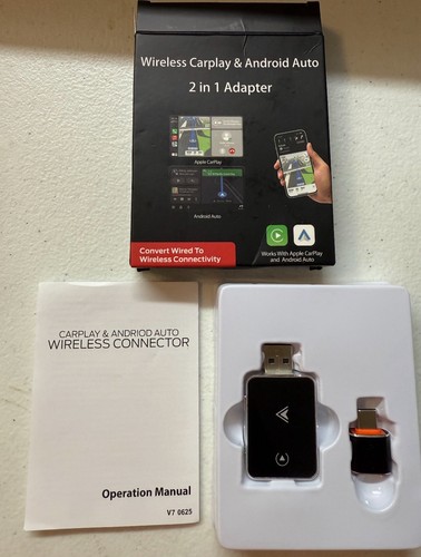 Wireless Carplay Adapter for Apple iPhone & Androi... - Afbeelding 2 van 8