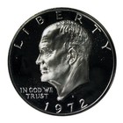 1972 -S Eisenhower Dollar Proof 40% Silver Gem Deep Cameo Ike Coin Coin