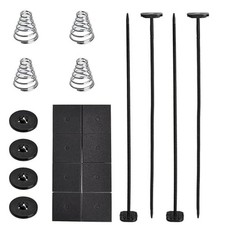 Fan Mounting Kit - 20 Pcs Plastic Push Through Radiator Tie Strap Compatible for