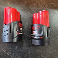 Milwaukee 48-11-2411 M12 REDLITHIUM CP Battery 2-Pack 12V - Used