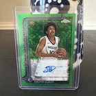 Joan Beringer 2025-26 Topps Chrome RC Rookie Auto Green Refractor /99