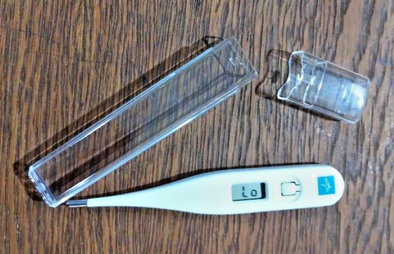 New 60-Second Standard Oral Digital Stick Thermometer by Medline, incl battery