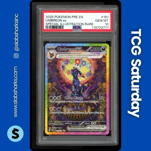 2025 POKEMON PRISMATIC EVOLUTIONS 161/131 UMBREON EX SPECIAL ILLUSTRATION PSA 10