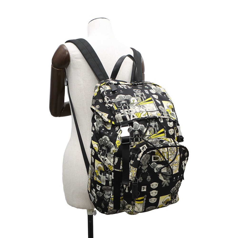PRADA backpack comic nylon monkey black  assuranc… - image 4