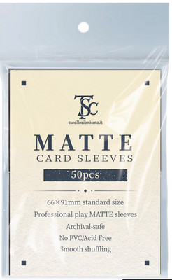 TS Collecting 50 Protective Bags MATTE Sleeves 66x91 Standard Magic Pokemo