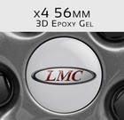 LMC Motorhome Stickers, LMC Wheel Stickers, Epoxy 56mm, 3D Gel x4