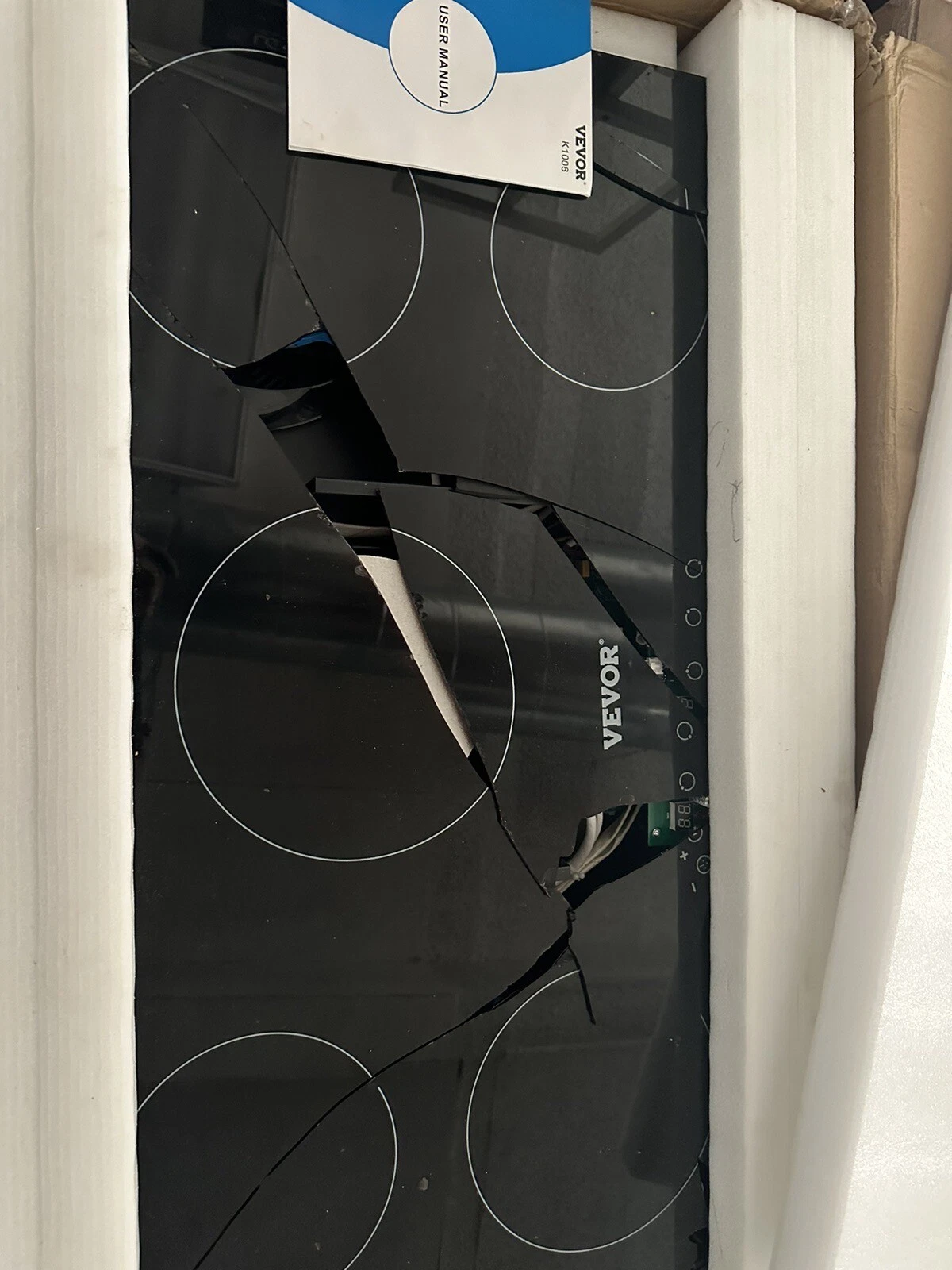 VEVOR Induction Cooker Model: K 1006 ~ Damage During Shipping