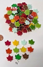 3/4" Precut Stained Glass Maple Leaves for Fusing Mosaics-Coe 96